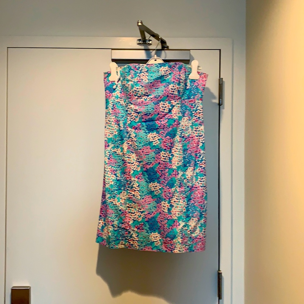 Lilly Pulitzer strapless flower dress